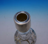 Sterling Silver Overlay Glass Liquor Bottle 10 1/2" Tall x 3 1/4" (#3775)