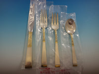 Golden Scroll by Gorham Sterling Silver Flatware Set For 8 Service 38 Pieces New