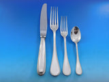 Perles by Christofle Sterling Silver Flatware Service 12 Set 132 pcs Fitted Box