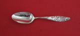 Flora by Shiebler Sterling Silver Teaspoon w/ forget me not  #6  5 5/8"