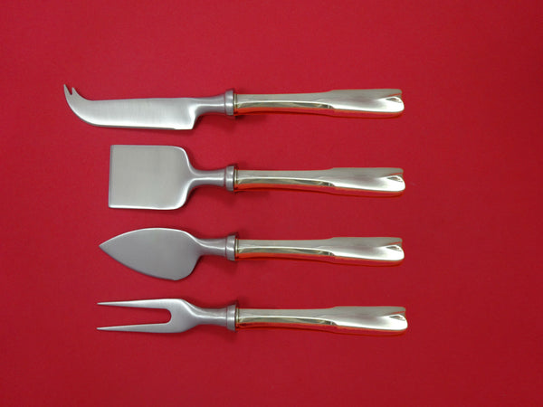 Colonial Theme by Lunt Sterling Silver Cheese Serving Set 4 Piece HHWS  Custom