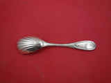 Olive by Jones, Ball & Poor Coin Silver Berry Spoon shell 8 5/8" Boston
