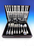 Fiddle Georgian English Sterling Silver Flatware Set Service Dinner 68 pcs