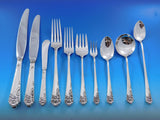 Ecstasy by Amston Sterling Silver Flatware Set for 8 Service 85 pc Dinner Size