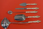 Les Six Fleurs by Reed & Barton Sterling Silver Cocktail Party Bar Set Custom