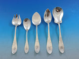 Antique Hammered by Shreve Sterling Silver Flatware Set Service Dinner 105 pcs