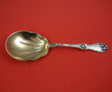 Les Cinq Fleurs by Reed and Barton Sterling Silver Berry Spoon GW 9 1/4"
