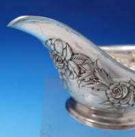 Repousse by Kirk Sterling Silver Gravy Boat with Underplate #50R 12.4ozt (#7536)