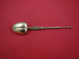 English Victorian Sterling Silver Coronation Spoon replica Vermeil 1902 9 7/8"
