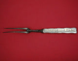 Lap Over Edge Acid Etched by Tiffany Sterling Silver Roast Carving Fork Squash