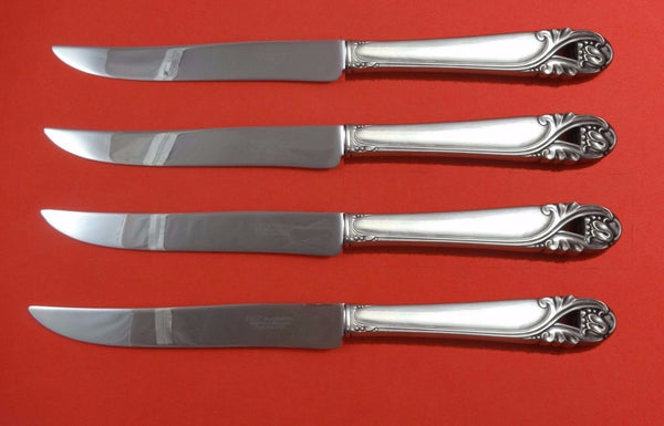 Spring Glory by International Sterling Silver Steak Knife Set Texas Sized Custom
