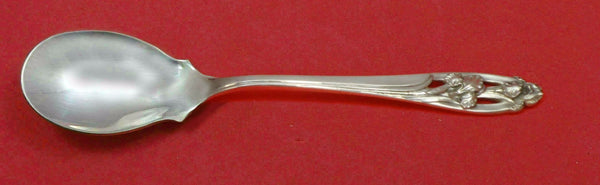 Silver Iris by International Sterling Silver Ice Cream Spoon Custom Made 5 3/4"