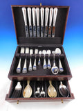 Conchiglia aka Shell by Schiavon Italy 800 Silver Flatware Set Service 62 Pieces