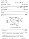 18k 1.55 Carat Genuine Diamond Engagement Ring with GIA Report 2.55cttw (#J6741)