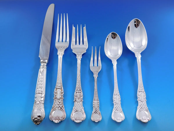Coburg by Roberts & Belk English Silverplated Flatware Set Service 56 pc Dinner