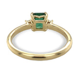 14k Yellow Gold 1.25ct Green Genuine Natural Tourmaline and Diamond Ring #J7534