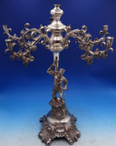 Austrian .800 Silver Candelabra / Epergne 3D Man with Axe 87.9 ozt Vienna #6492
