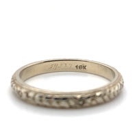 18k White Gold Wedding Band Ring Size 7 Jewelry (#J7286)