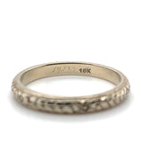 18k White Gold Wedding Band Ring Size 7 Jewelry (#J7286)