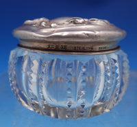 Violet by Wallace Sterling Silver and Glass Hand Cream Jar #3500 (#8235)