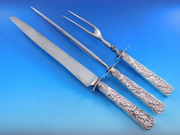 Saint Cloud by Gorham Sterling Silver Roast Carving Set 3-Piece w/mono 14"