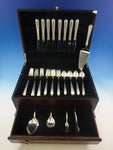Silver Flutes by Towle Sterling Silver Flatware Set For 8 Service 37 Pieces