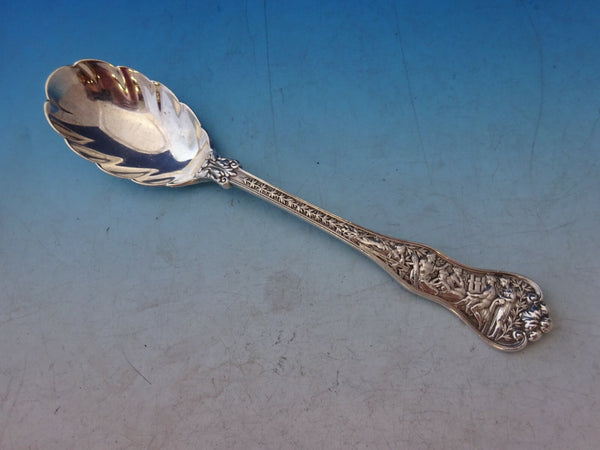 Olympian by Tiffany and Co Sterling Silver Preserve Spoon Scalloped 7" Antique