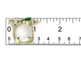 14k Yellow Gold Custom Genuine Natural Peridot Diamond Ring by Harry Roa #J7312