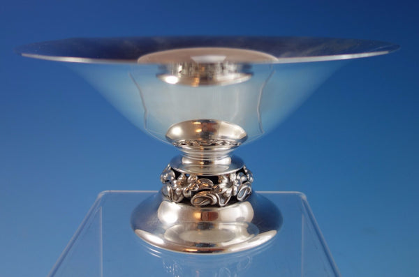 Mueck-Carey Sterling Silver Compote w/ Pcd Floral Design on Base #1115 (#2024)