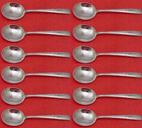 Camellia by Gorham Sterling Silver Cream Soup Spoon Set 12 pieces 6 1/4"