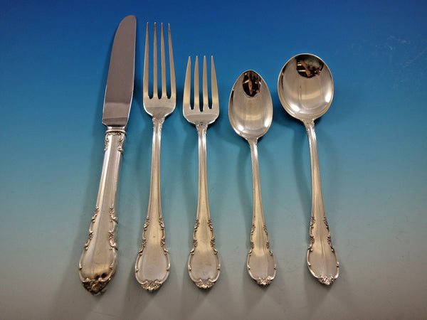 Modern Victorian by Lunt Sterling Silver Flatware Set for 6 Service 30 pieces