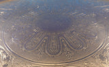 English Silver on Copper Tea Set 6pc 3-D Melon Finials w/ Family Crest (#9277)