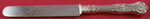 Kings II By Gorham Sterling Silver Regular Knife Blunt Silverplate Blade 8 1/4"