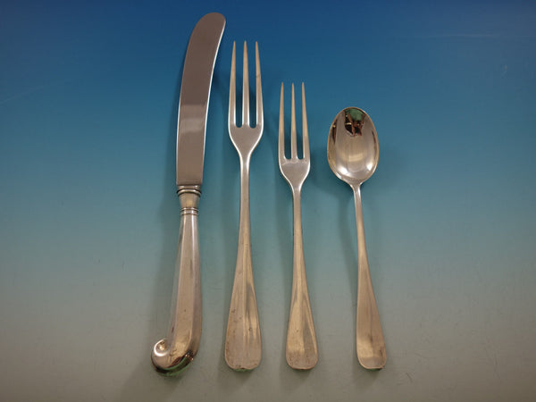 Queen Anne Williamsburg by Stieff Sterling Silver Flatware Set Service 24 Pieces
