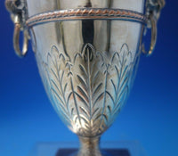 Sheffield English Estate Silverplated Copper Urn w/Ram Handles and Lid #5408