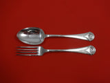 Lui by Bellotto Italy Italian Sterling Silver Salad Serving Set 2-Piece 9 1/2"