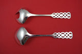Ringebu by David Andersen Norwegian .830 Silver Salad Serving Set 8 1/4"