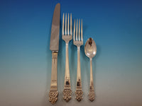 Elizabethan by Gee Holmes English Sterling Silver Flatware Set Service 164 pcs