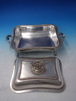 Gadroon English Silverplate Pair of Vegetable Warming Pans Vintage (#6114)