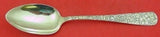 Embossed by Wallace Sterling Silver Serving Spoon 8 1/4" Heirloom Silverware