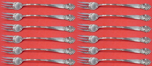 Georgian by Towle Sterling Silver Cocktail Fork Set 12 pieces 6"