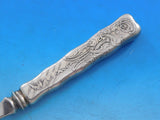 Lap Over Edge Acid Etched by Tiffany Sterling Silver Buffet Fork HH WS w/ Cicada