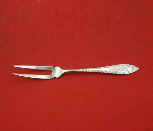 Clinton Engraved A by Kirk-Stieff Sterling Silver Strawberry Fork 4 7/8"