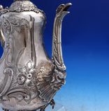 Martin Hall and Co English Victorian Sterling Silver Tea Set 5pc 3D Bird (#8710)