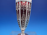 W. Lister and Sons English Estate Sterling Silver Vase with Glass #7728 (#8121)