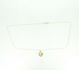 14k Yellow Gold Heart 2.39ct Genuine Natural Morganite Pendant (#J768)