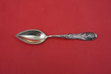 Flora by Shiebler Sterling Grapefruit Spoon w/ pink carnation 5 3/4"