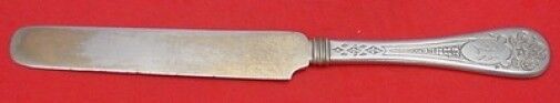 King William Engraved by Tiffany and Co Sterling Silver Breakfast Knife FH AS 8"