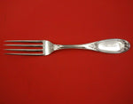 Coin Silver Dinner Fork Patented 1859 7 1/2" Flatware Antique Heirloom