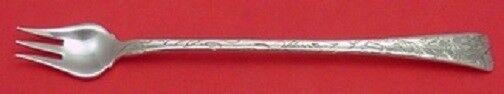 Lap Over Edge Acid Etched By Tiffany Sterling Cocktail Fork w/ Wentletrap 6 1/8"